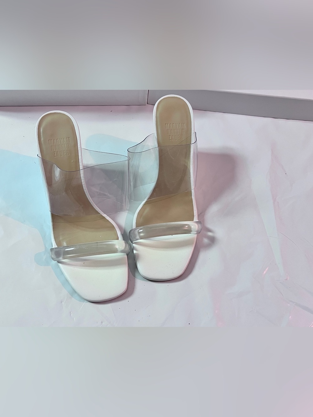 Maryam Nassir zadeh Olympia wedge white